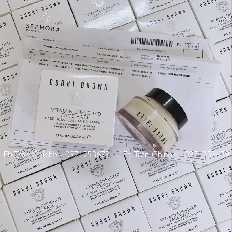 [Date 2024] Bill US - Set FULLSIZE kem lót và kem nền Bobbi Brown