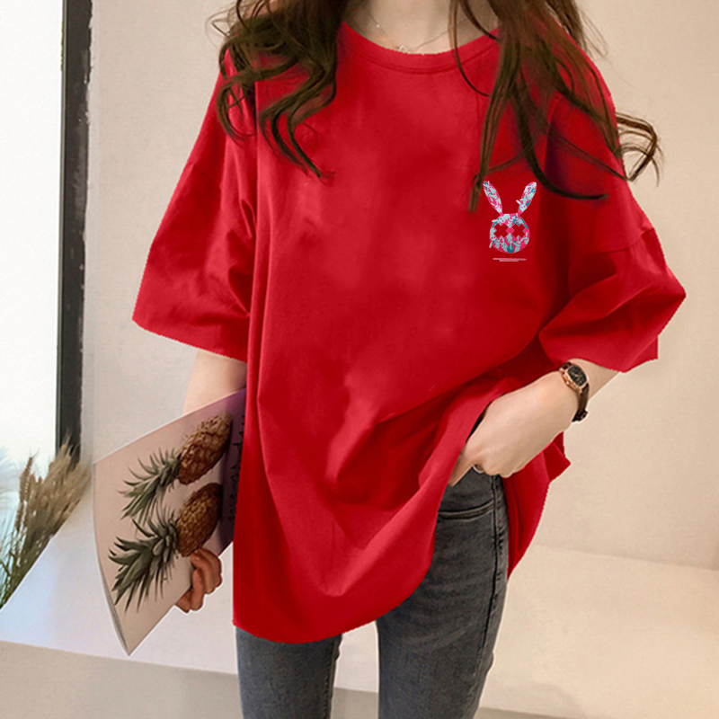 NRVP Áo Thun Tay Ngắn In Hình Hoạt Hình 2021 Size 5XL Cho Nữ