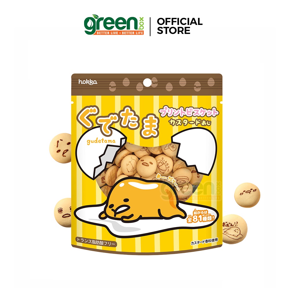 Bánh qui bơ biểu cảm quả trứng lười Gudetama Hokka Nhật 45g