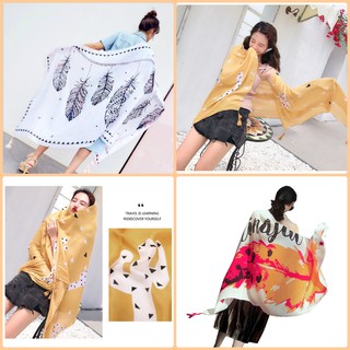 Khăn choàng boho mẫu lông công siêu xinh