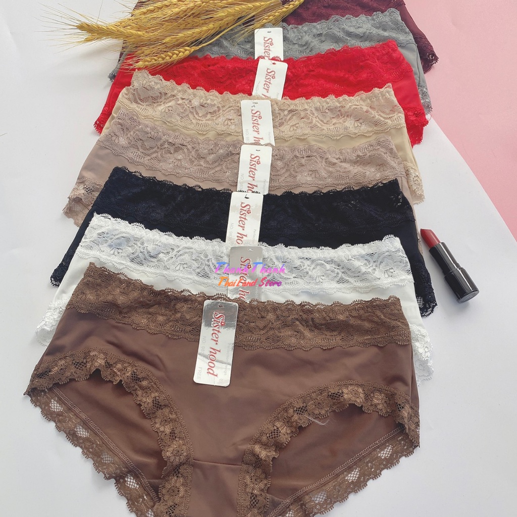 Quần lót phối ren đẹp, mềm mại 9836 , hàng thái lan - Form L
