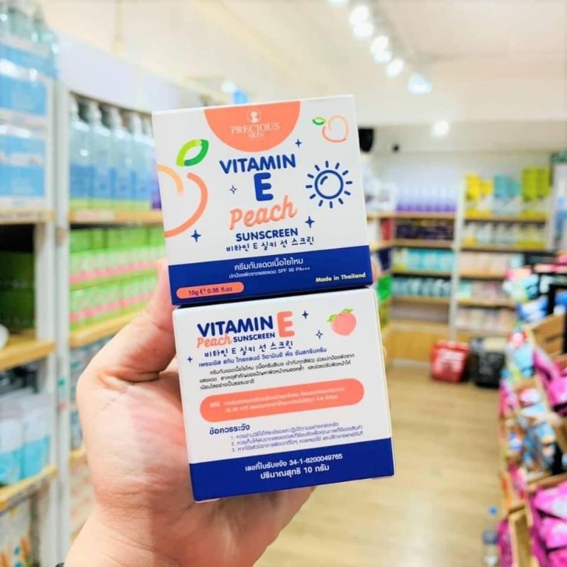 Kem chống nắng đào vitamin e Thái Lan