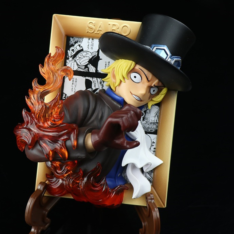 Nam Châm Trang Trí Tủ Lạnh Hình Nhân Vật Luffy Ace 3d Diy