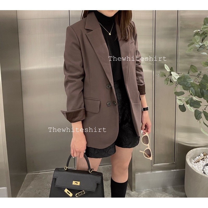 LOVELL BLAZER - áo blazer trẻ trung thanh lịch màu nâu đậm