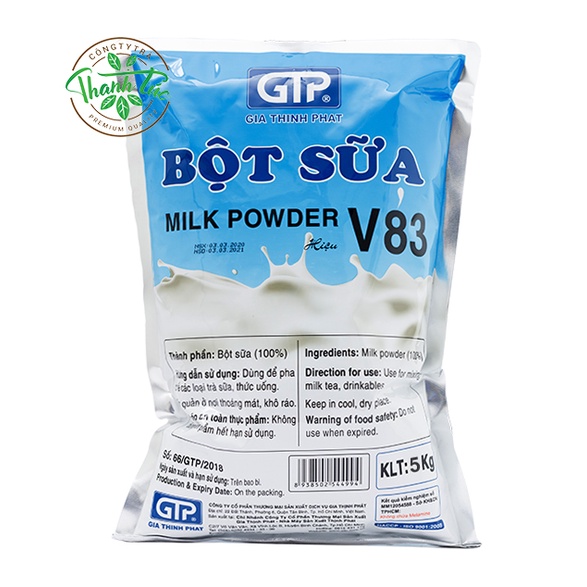 Bột Kem Béo Pha Trà Sữa Gia Thịnh Phát Milk Power (V73, V83) Gói 5kg