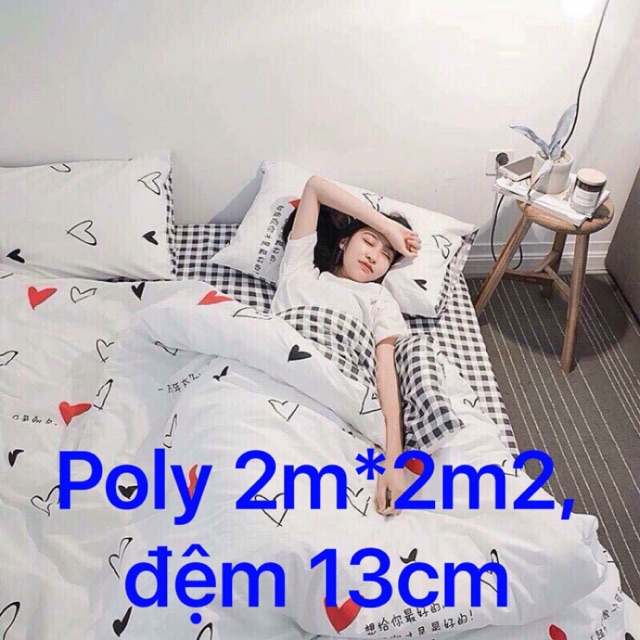 Set chăn ga poly-FB Hạnh Chip