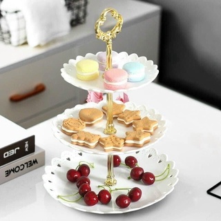 Khay Đựng Bánh Kẹo Hoa Quả 3 Tầng - Khay Mứt - Sang Trọng Thanh Đỡ Chắc Chắn