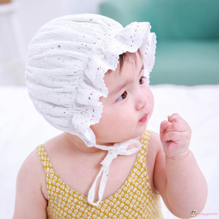 Mũ cotton họa tiết ngôi sao dễ thương cho bé gái