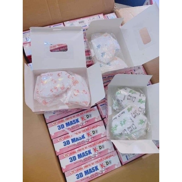 Hộp 50 khẩu trang 3d mark cho bé