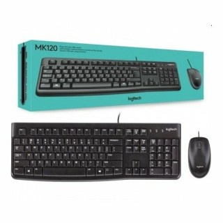 Bộ bàn phím chuột Logitech MK120 (Đen)