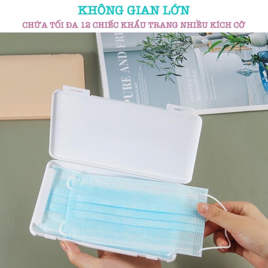 Hộp Đựng Khẩu Trang Mini Nhỏ Gọn Nhiều Màu Chống Vi Khuẩn P001