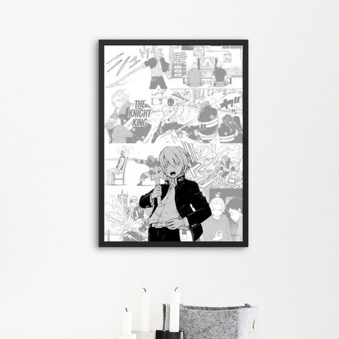 Set Poster Anime Enen No Shouboutai - Biệt Đội Lính Cứu Hoả - Poster Dán - Có Màng Cán - Trang Trí Tường