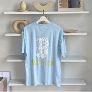 Áo Thun Unisex Tay Ngắn In Chữ 20s Mlb