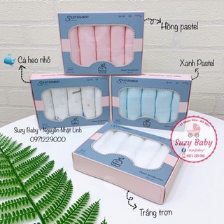 Hộp 5 khăn sữa lụa La Pomme