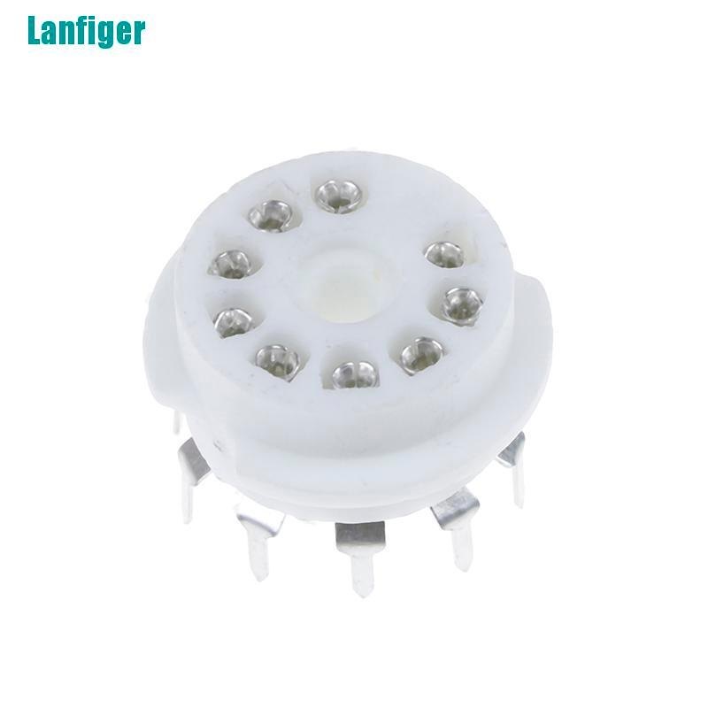 1 Cái Van Ổ Cắm Bằng Gốm Mạ Vàng 9pin Cb Cho 12AX7 12AU7