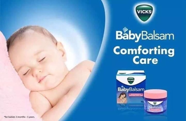 Dầu Ấm Ngực Vicks BaBy Balsam Úc (hũ 50gram)