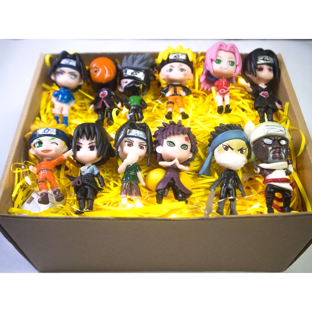 Quà Tặng Sinh Nhật, Hộp Quà Mô Hình Nhân Vật Naruto,Itachi, Sasuke Các Nhân Vật Anime Yêu Thích Của Các Bạn Nhỏ