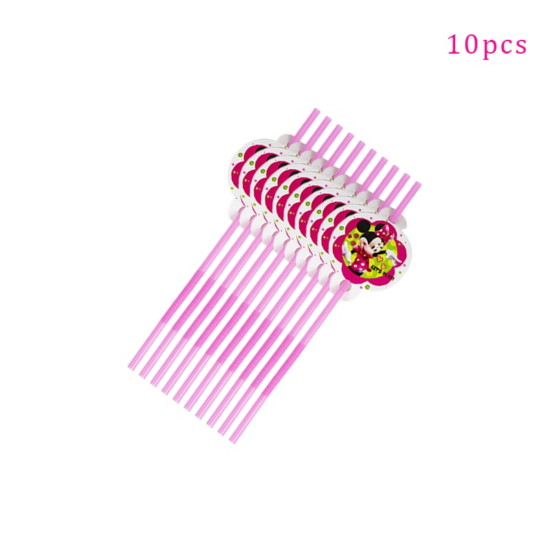 Bộ Dụng Cụ Ăn Uống Họa Tiết Chuột Minnie Hoạt Hình Trang Trí Tiệc Sinh Nhật