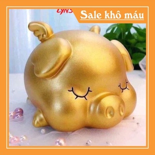 Lợn đất tiết kiệm lợn vàng tiết kiệm bằng thạch cao, heo đất tiết kiệm siêu xinh, ống heo size vừa