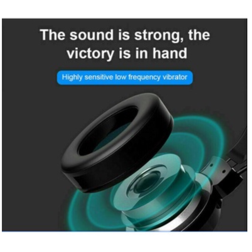 Tai Nghe Học Online, Hát Livesteam Chơi Gaming Âm Thanh Stereo, Tặng Jack Chia 2 Cắm Điện Thoại - Có Micro LED RGB HS705