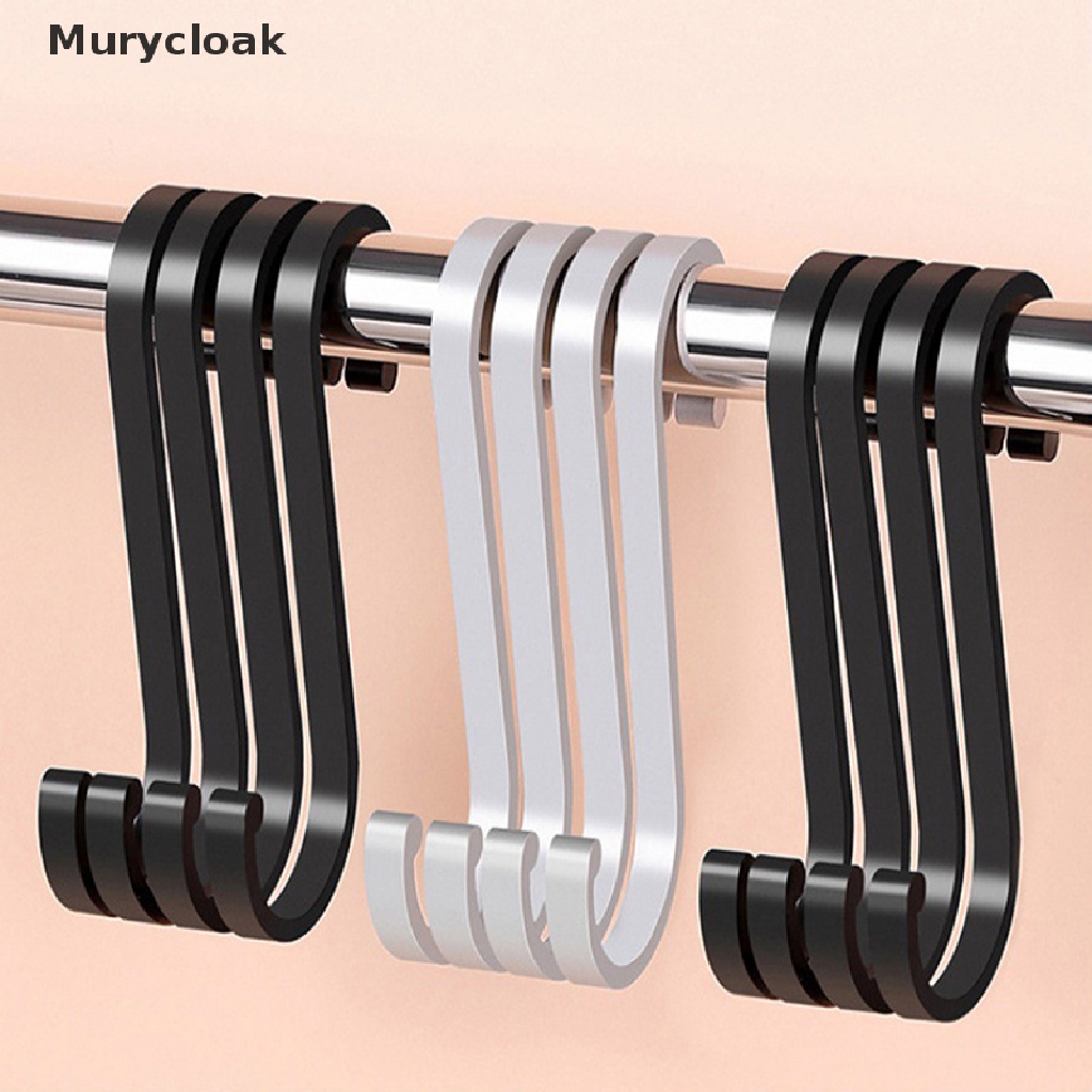 Set 5 Móc Treo Đồ Hình Chữ S Bằng Hợp Kim Nhôm Tiện Dụng Giá Đỡ