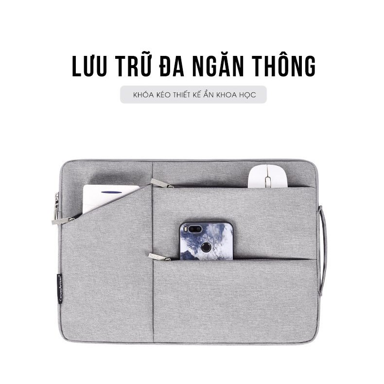 Túi chống sốc laptop, macbook Canvas Artisan – Basic Plus II