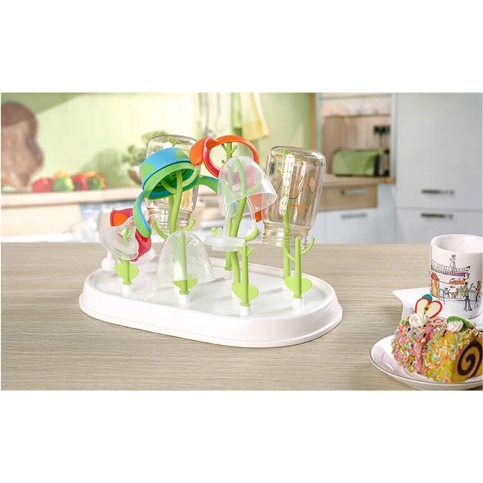 Giá úp bình sữa không kèm nắp 7 chân có thể tháo rời tiện lợi cho bé