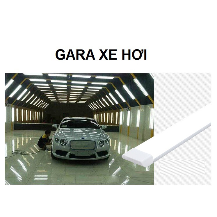 Combo 2 bộ đèn bán nguyệt 60W đầu vuông 120cm - ánh sáng trắng (đế nhôm dày + mica cứng tản quang - bảo hành 2 năm) | BigBuy360 - bigbuy360.vn