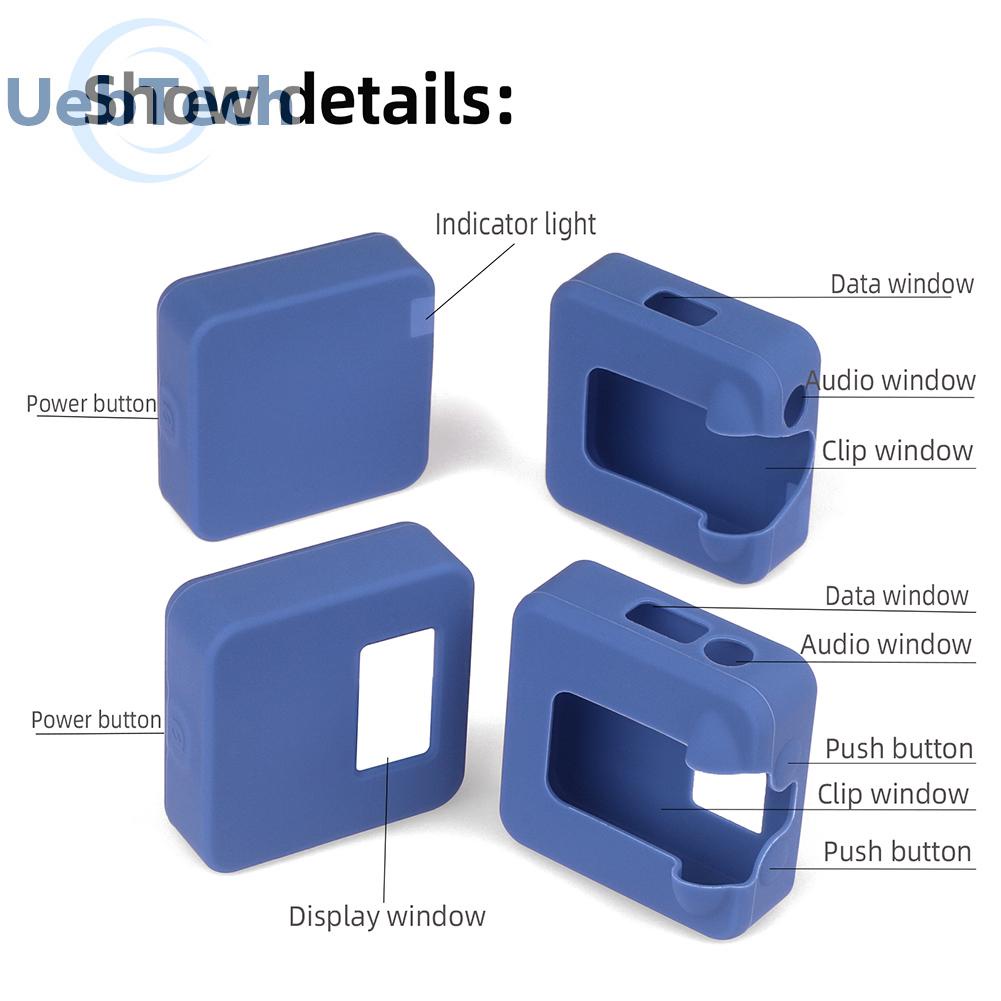 Uebtech 3pcs Dustproof Silicone Protective Case for RODE Wireless Go II Microphone
