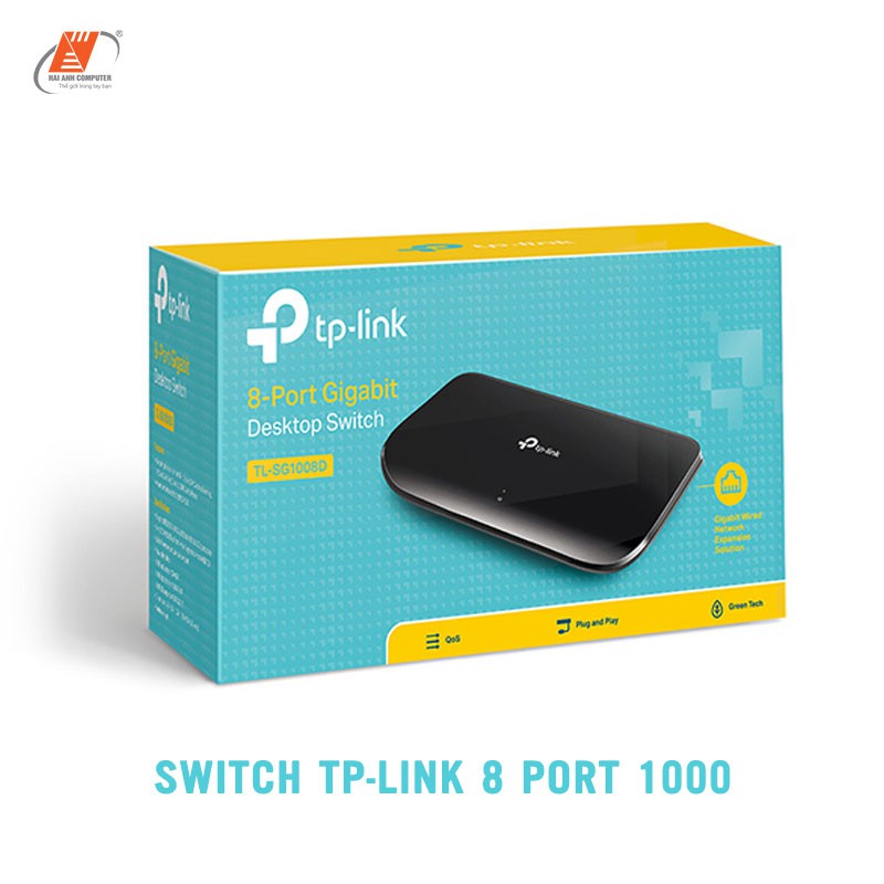 Bộ chia mạng Switch TP-Link 8 port 1000 | Không cần cấu hình - Tiết kiệm điện năng