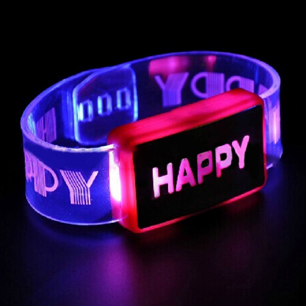 Vòng Đeo Tay Silicone Có Đèn LED Nhiều Màu Sắc Cho Bé