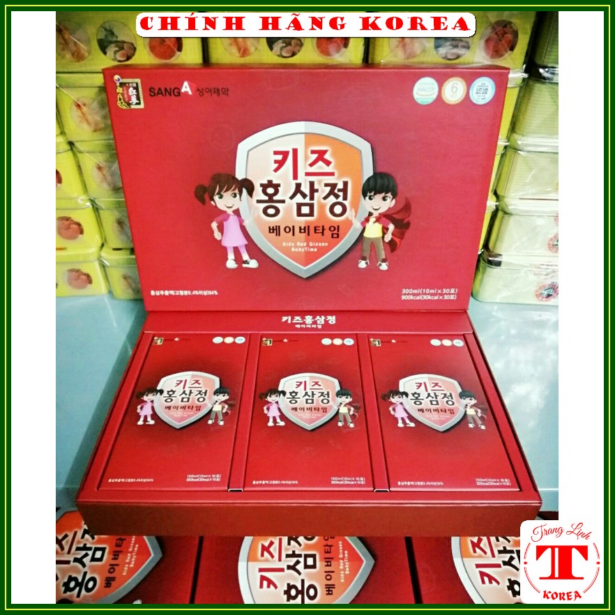 Hồng sâm trẻ em Korea Red Ginseng Baby - Nước hồng sâm baby Sanga hàn quốc hộp 30 gói, tranglinh