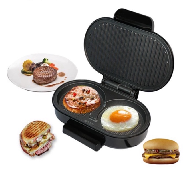 Máy làm bánh mì hamburger cao cấp có khay chưa dầu thừa