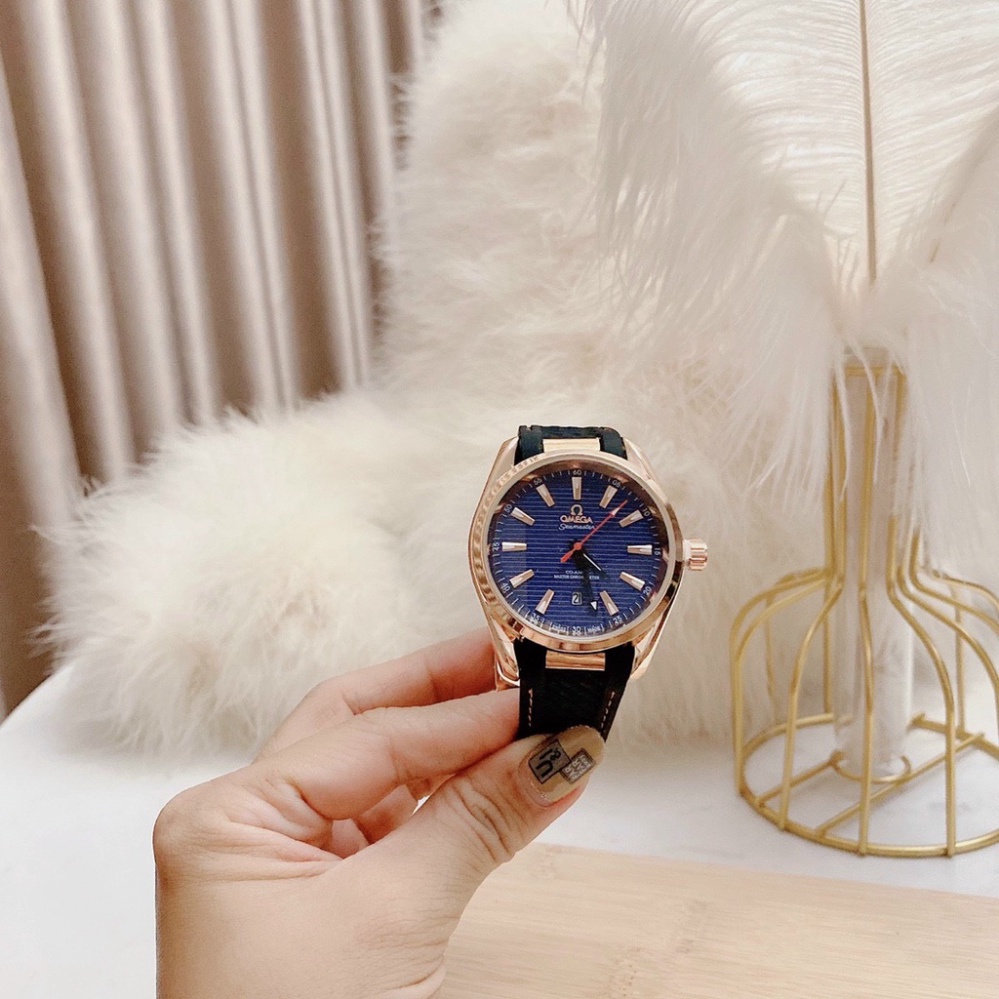 Đồng Hồ Nam Đeo Tay, Đồng Hồ Thời Trang Omega cao cấp dây cao su chống nước viền thép không gỉ Siêu Hót | BigBuy360 - bigbuy360.vn