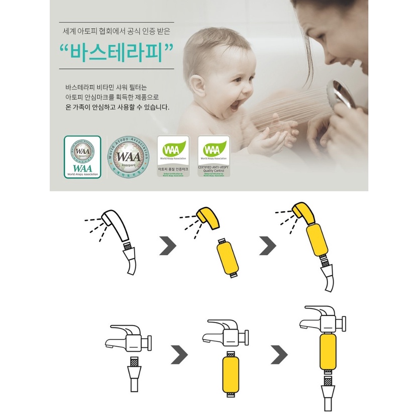 Lõi lọc nước hương thơm chứa Vitamin C, Hyaluronic Acid Therapy Korea