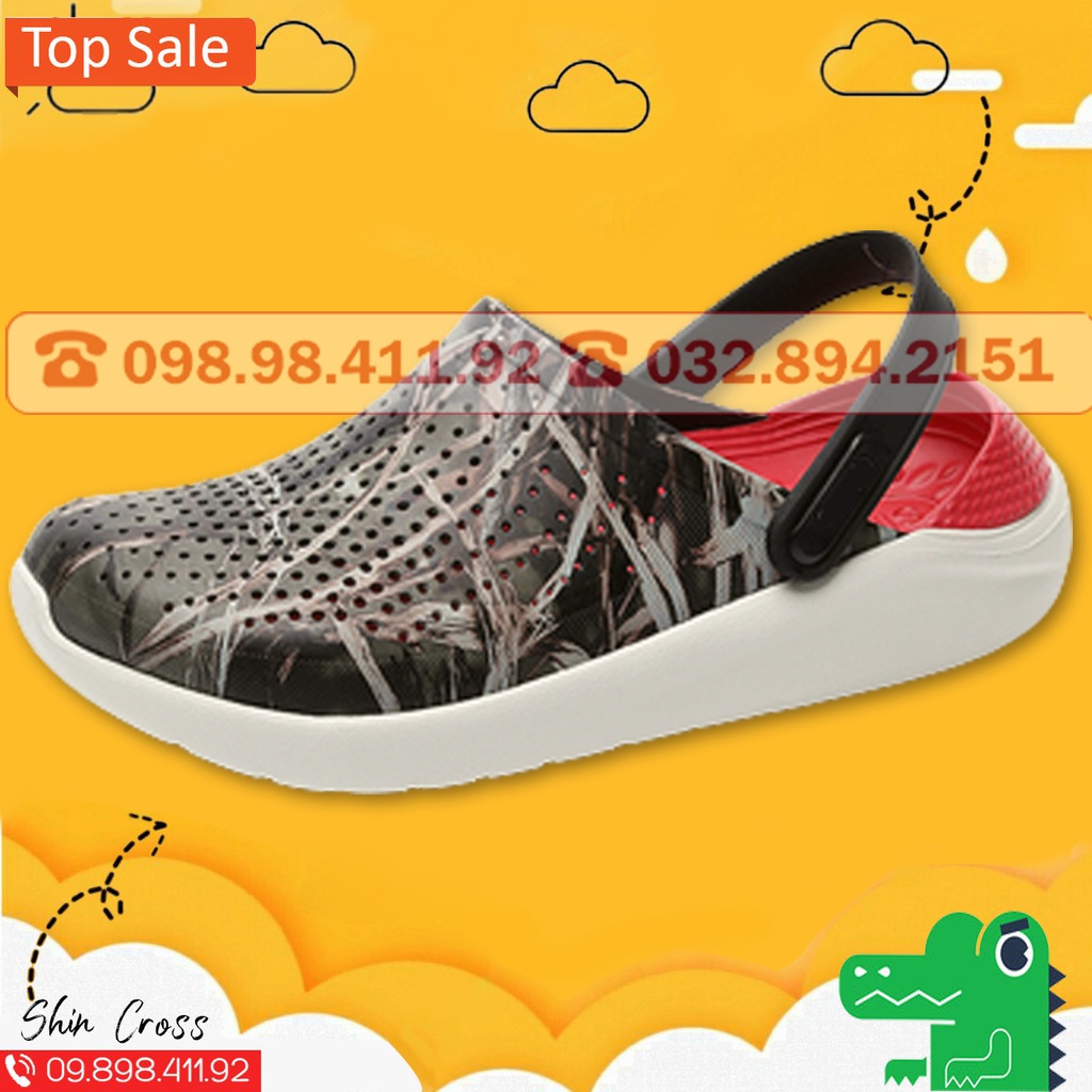 Giày dép Cross quai ngang bít đầu màu lưới ràn ri lót hồng DEPCR8TNT tặng thêm 12 sticker cross