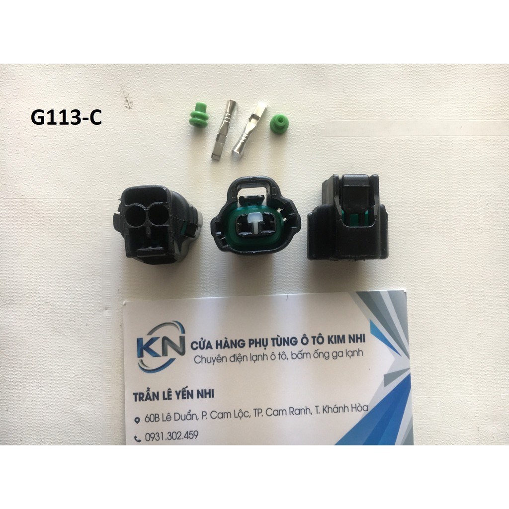 G113-Giắc cắm van điện từ Toyota rav4 2 lỗ