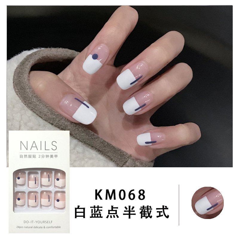 [Hàng mới về] Set 24 móng tay giả trang trí nghệ thuật độc đáo cho nữ