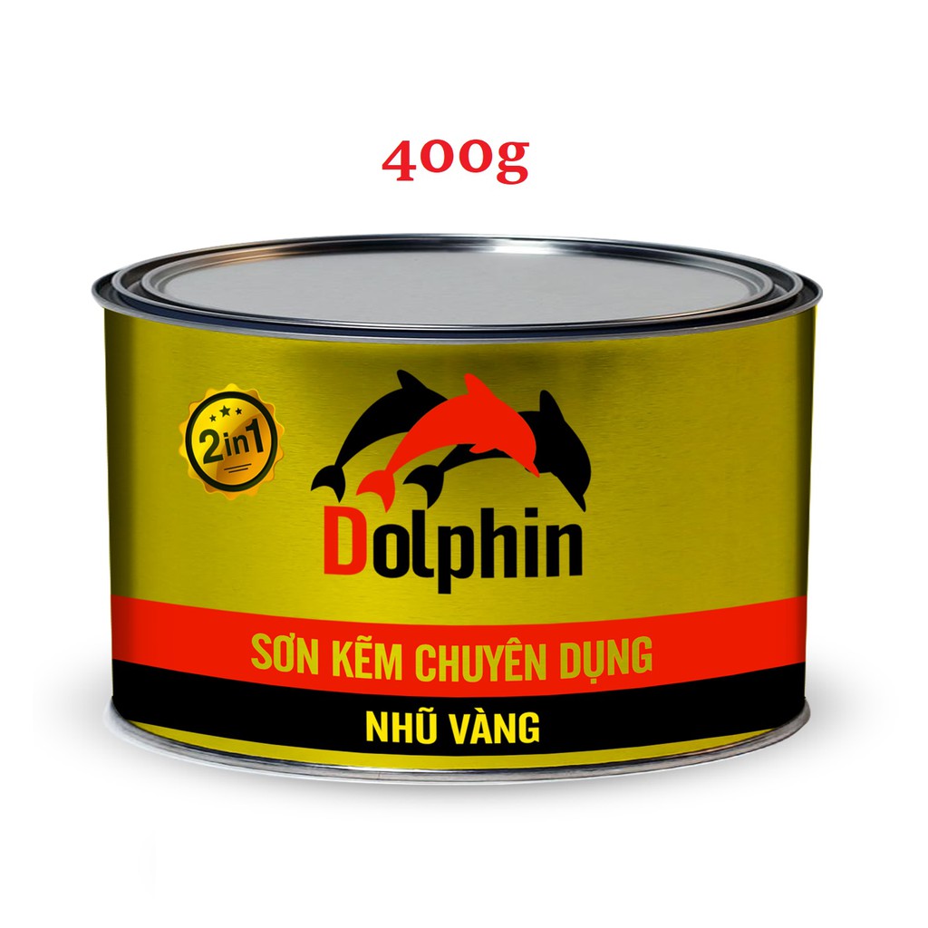 SƠN NHŨ VÀNG CAO CẤP DOLPHIN 400GRAM