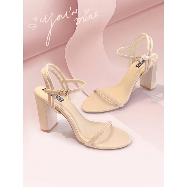 GIÀY SANDAL GÓT 7 PHÂN QUAI NHỎ