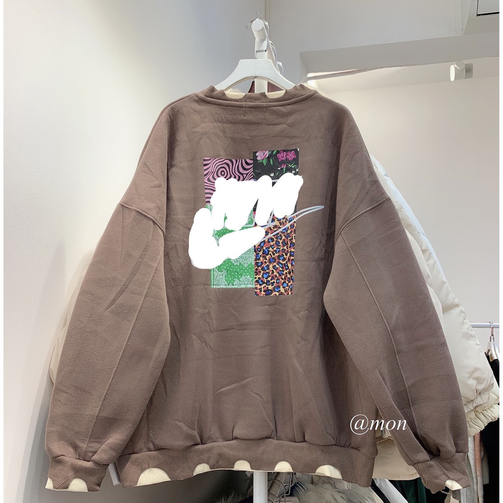 2101099 Áo sweater nỉ bông holiday - áo nỉ bông dày form oversize thời trang ulzzang | BigBuy360 - bigbuy360.vn