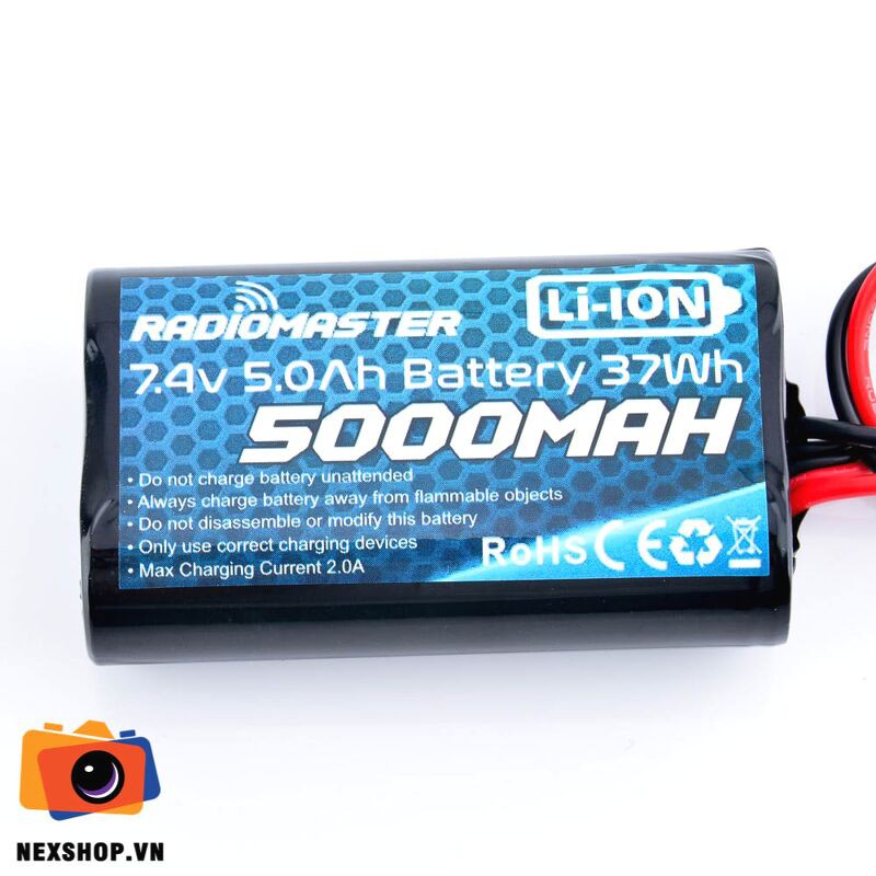 Pin Lipo cho RadioMaster TX16 7.4V 5.0 AH Bettery 37Wh 5000 mAh