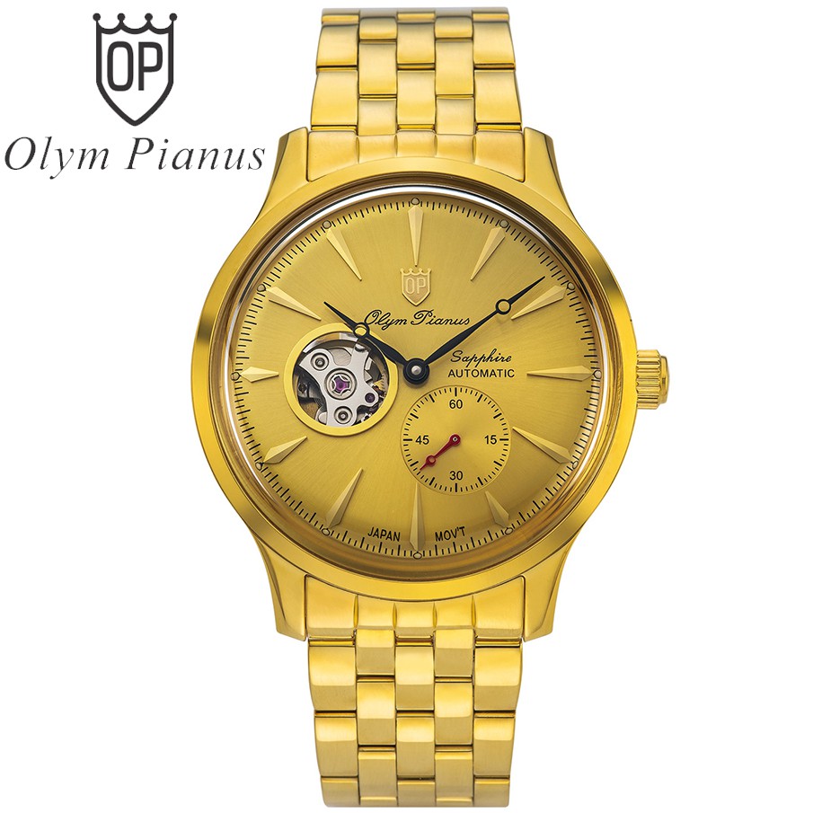 Đồng hồ nam dây kim loại Automatic Olym Pianus OP99141-77 OP99141-77AGK vàng