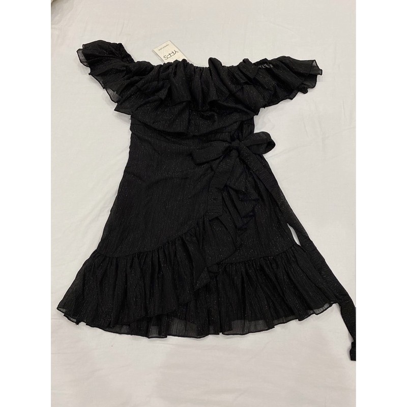 [SẴN] Váy trễ vai voan nhũ (ảnh thật + video) | BigBuy360 - bigbuy360.vn