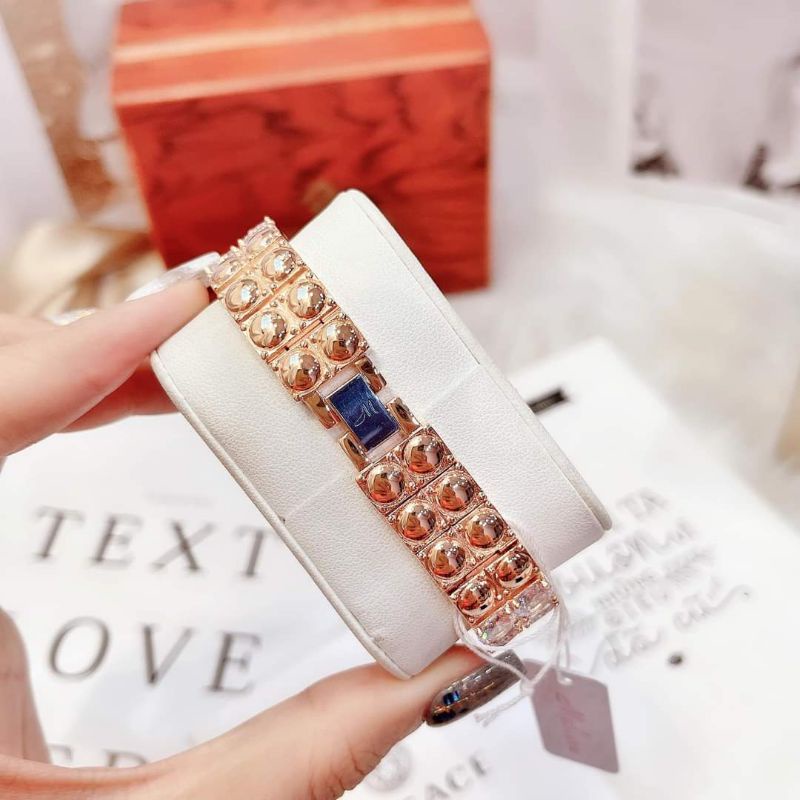 Đồng hồ nữ Melissa mặt vuông full đá