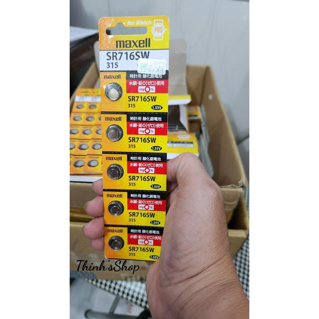 Pin đồng hồ Maxell PRO SR716SW / 315 / SR716 / SR67 Hàng chính hãng Made in Japan