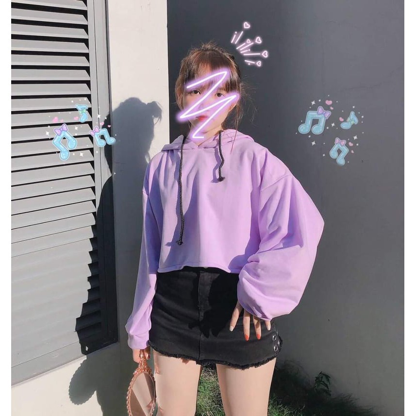 UNISEX - CROPTOP HOODIE - CROPTOP TAY DÀI - CROPTOP ULZZANG