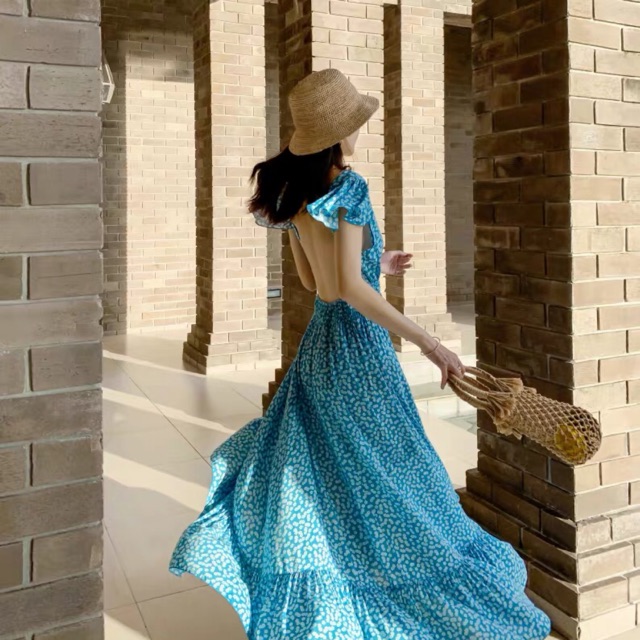 SẴN- Maxi xanh cánh tiên hoa nhí | BigBuy360 - bigbuy360.vn