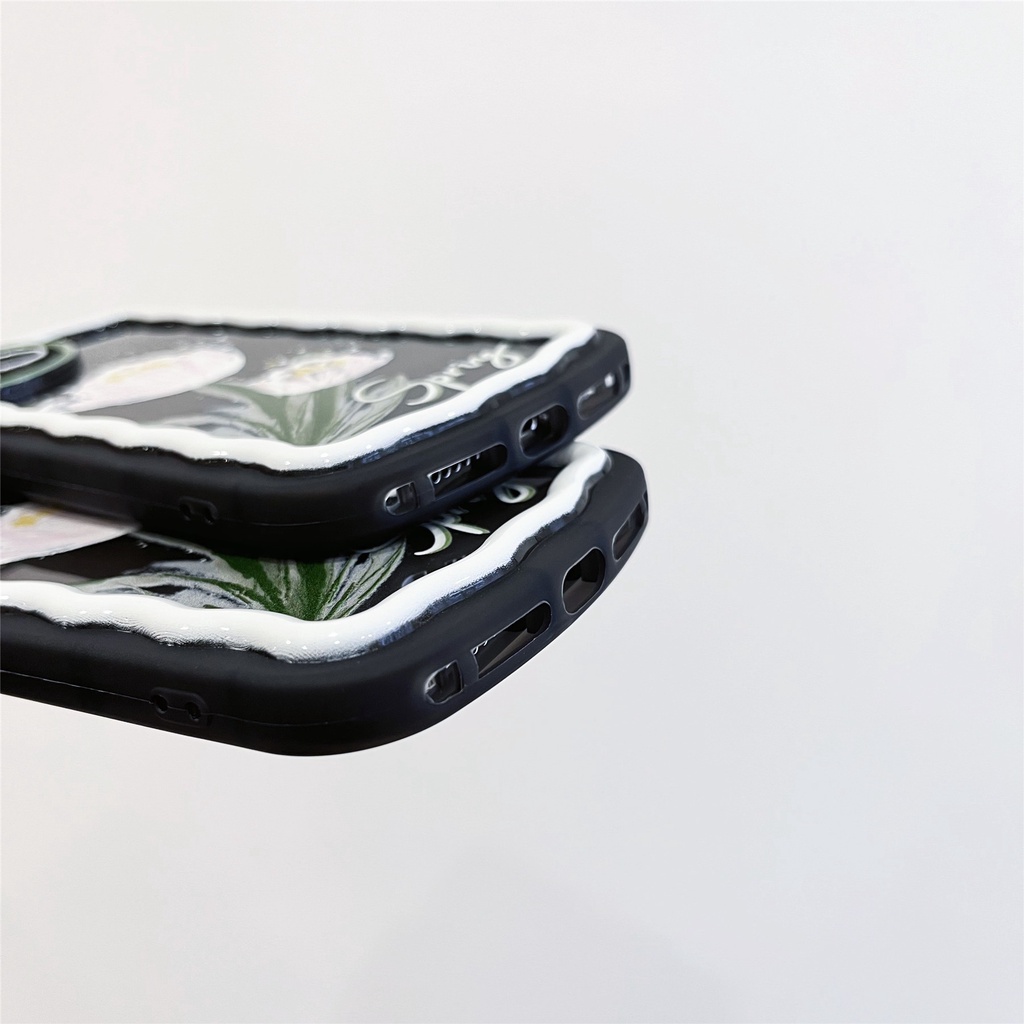 Ốp Điện Thoại Tpu Dẻo Họa Tiết Hoa Đơn Giản Thời Trang Chống Rơi Cho iphone 11 12 13Pro XS Max X XS XR