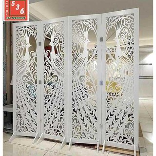 Vách ngăn trang trí chim công